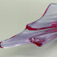 Elegante Murano Stil Glasschale Violett Rosa Design Schale