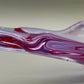 Elegante Murano Stil Glasschale Violett Rosa Design Schale