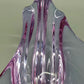 Elegante Murano Stil Glasschale Violett Rosa Design Schale