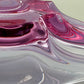 Elegante Murano Stil Glasschale Violett Rosa Design Schale
