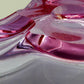 Elegante Murano Stil Glasschale Violett Rosa Design Schale