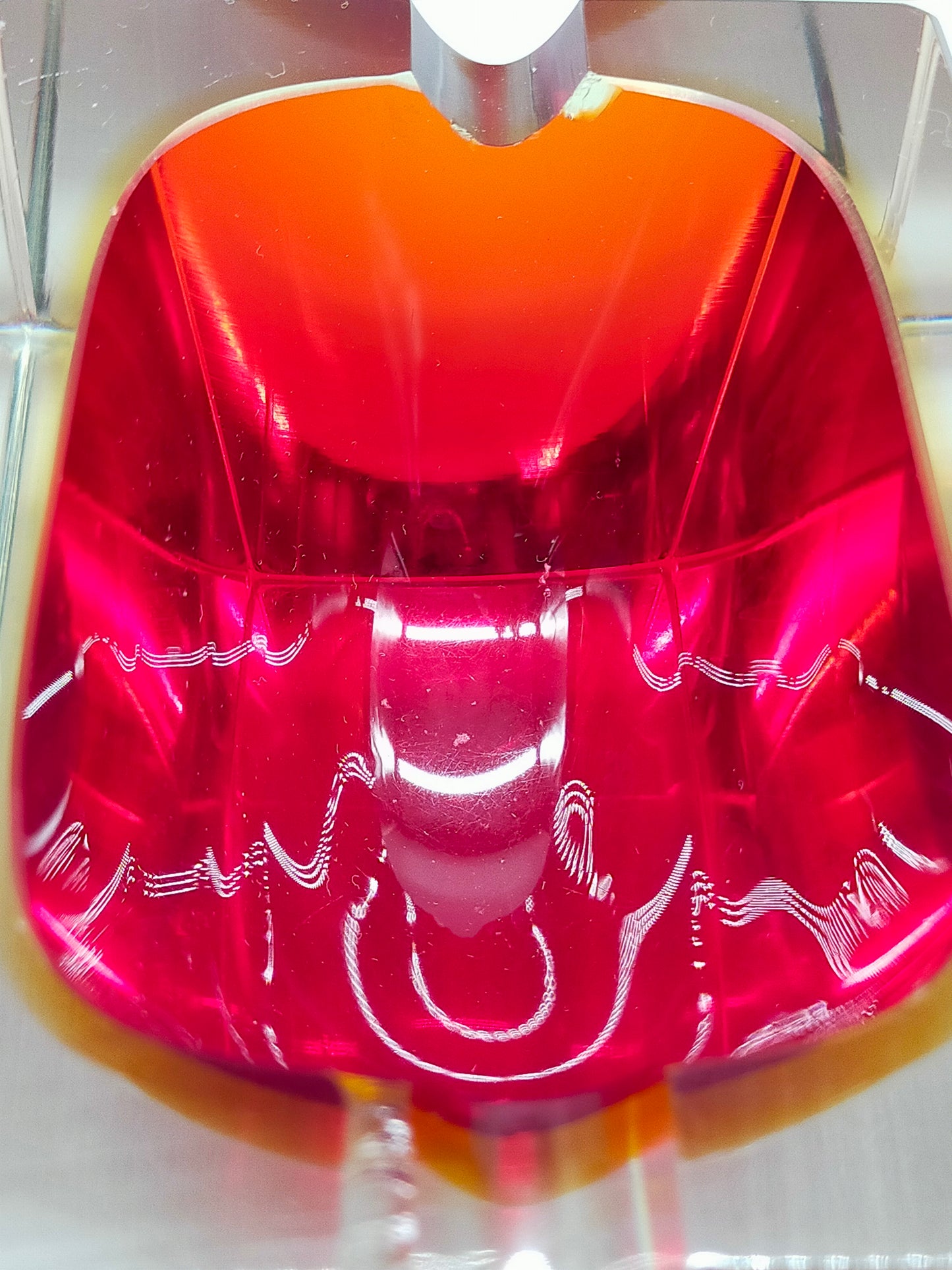Massiver Murano Sommerso Glas Aschenbecher