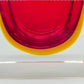 Massiver Murano Sommerso Glas Aschenbecher