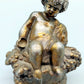 Antike Putto Bronze Figur mit Trauben im Barock Stil