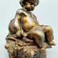 Antike Putto Bronze Figur mit Trauben im Barock Stil