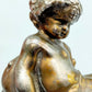 Antike Putto Bronze Figur mit Trauben im Barock Stil