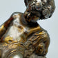 Antike Putto Bronze Figur mit Trauben im Barock Stil