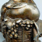 Antike Putto Bronze Figur mit Trauben im Barock Stil