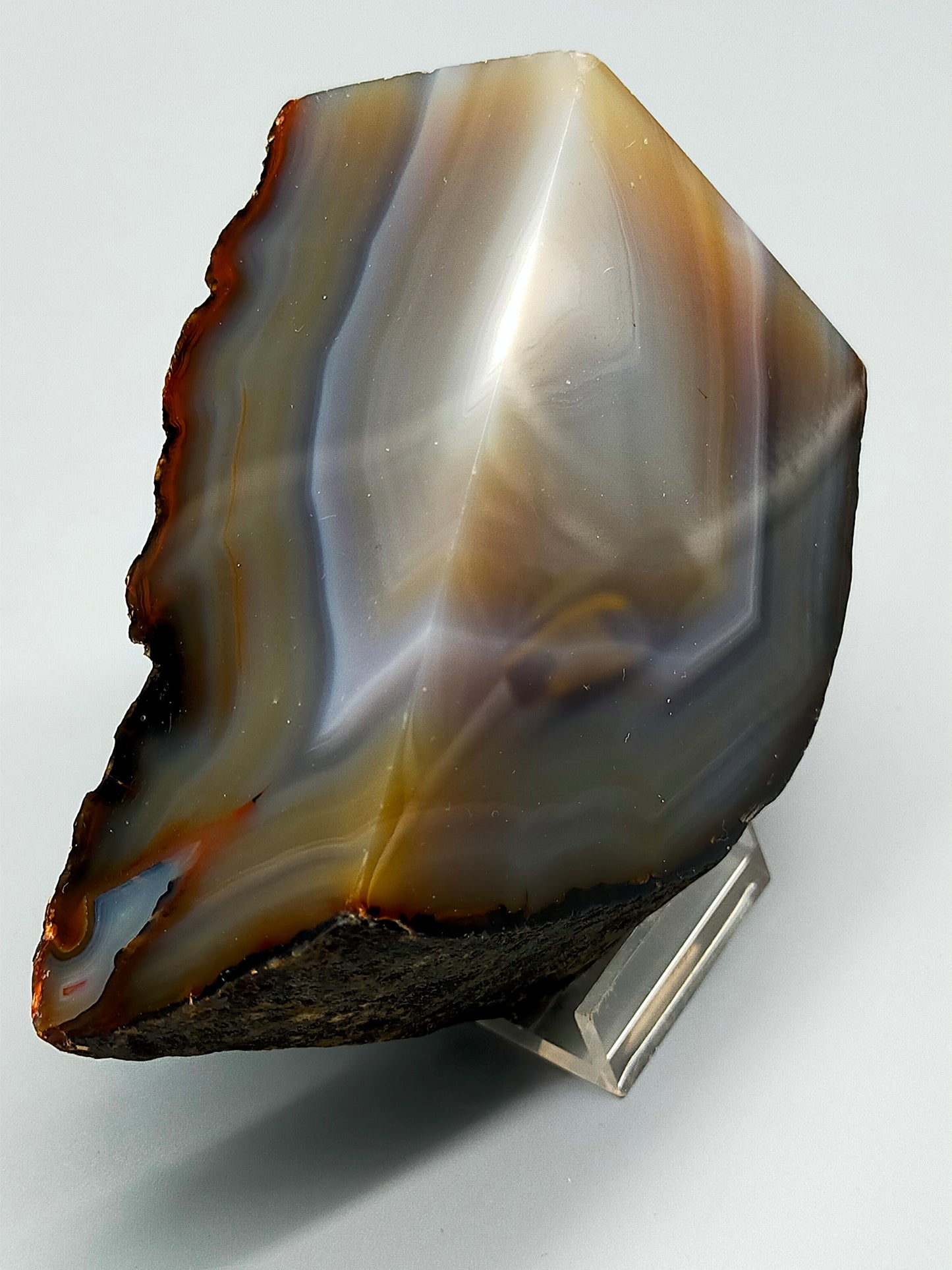 Polierte Achat Scheibe Natürliches Mineral Segment