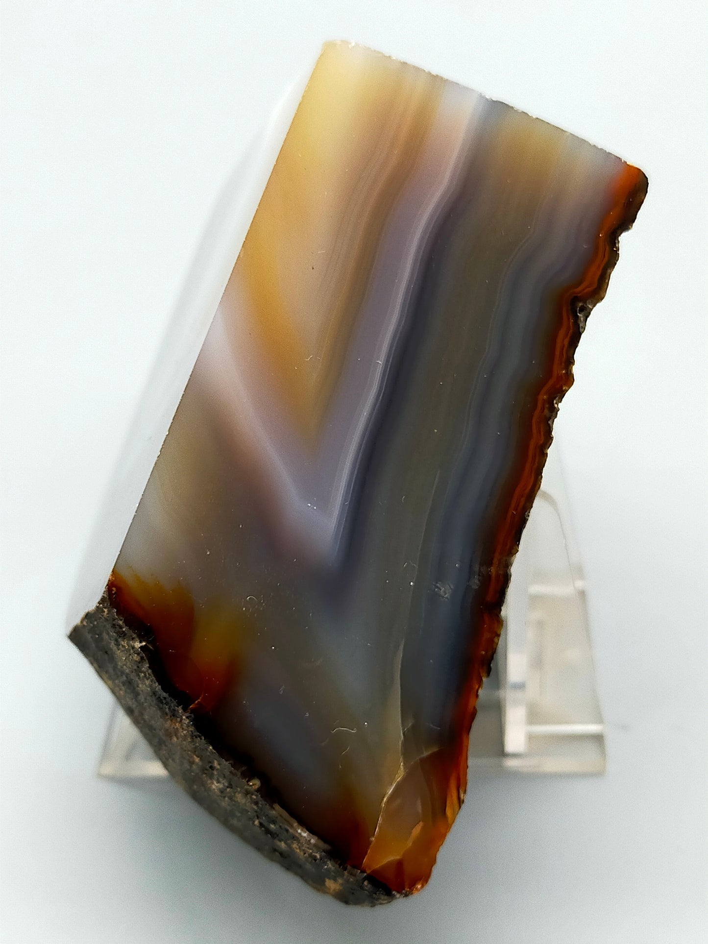 Polierte Achat Scheibe Natürliches Mineral Segment