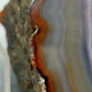 Polierte Achat Scheibe Natürliches Mineral Segment