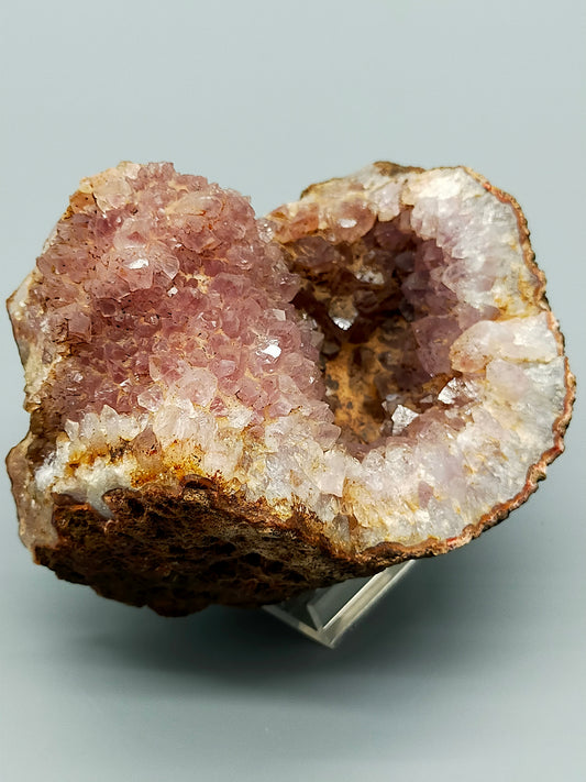 Faszinierende Amethyst Druse Rosa Kristalle im natürlichen