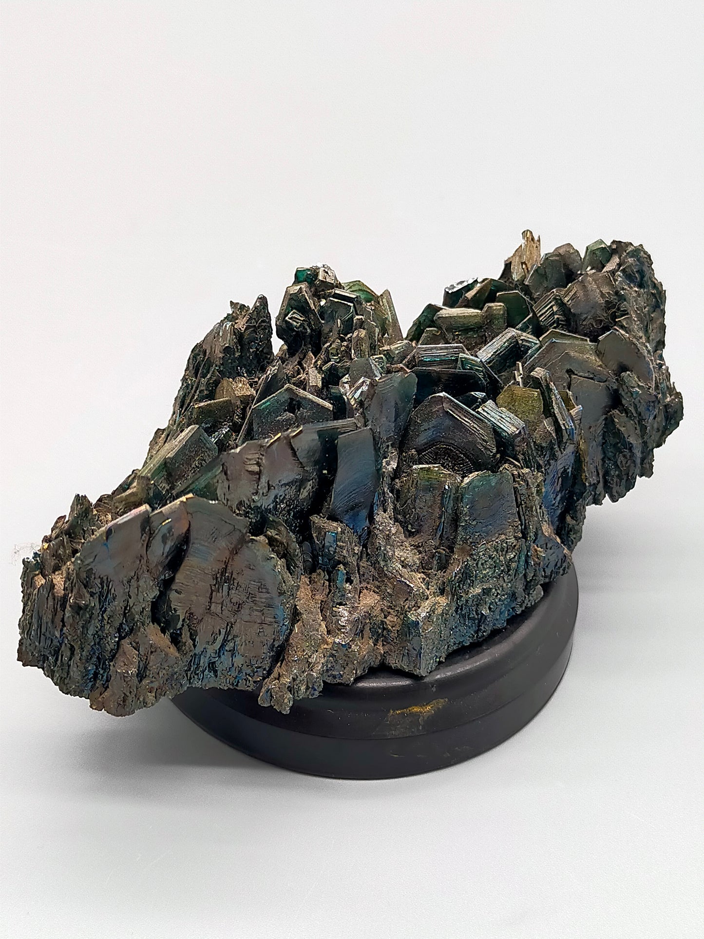 Schillernde Karborund Kristall Stufe Farbenprächtiges Mineral