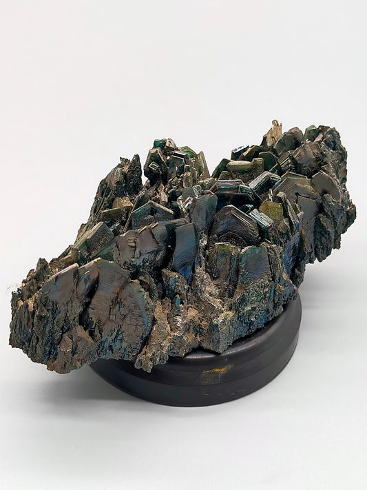 Schillernde Karborund Kristall Stufe Farbenprächtiges Mineral