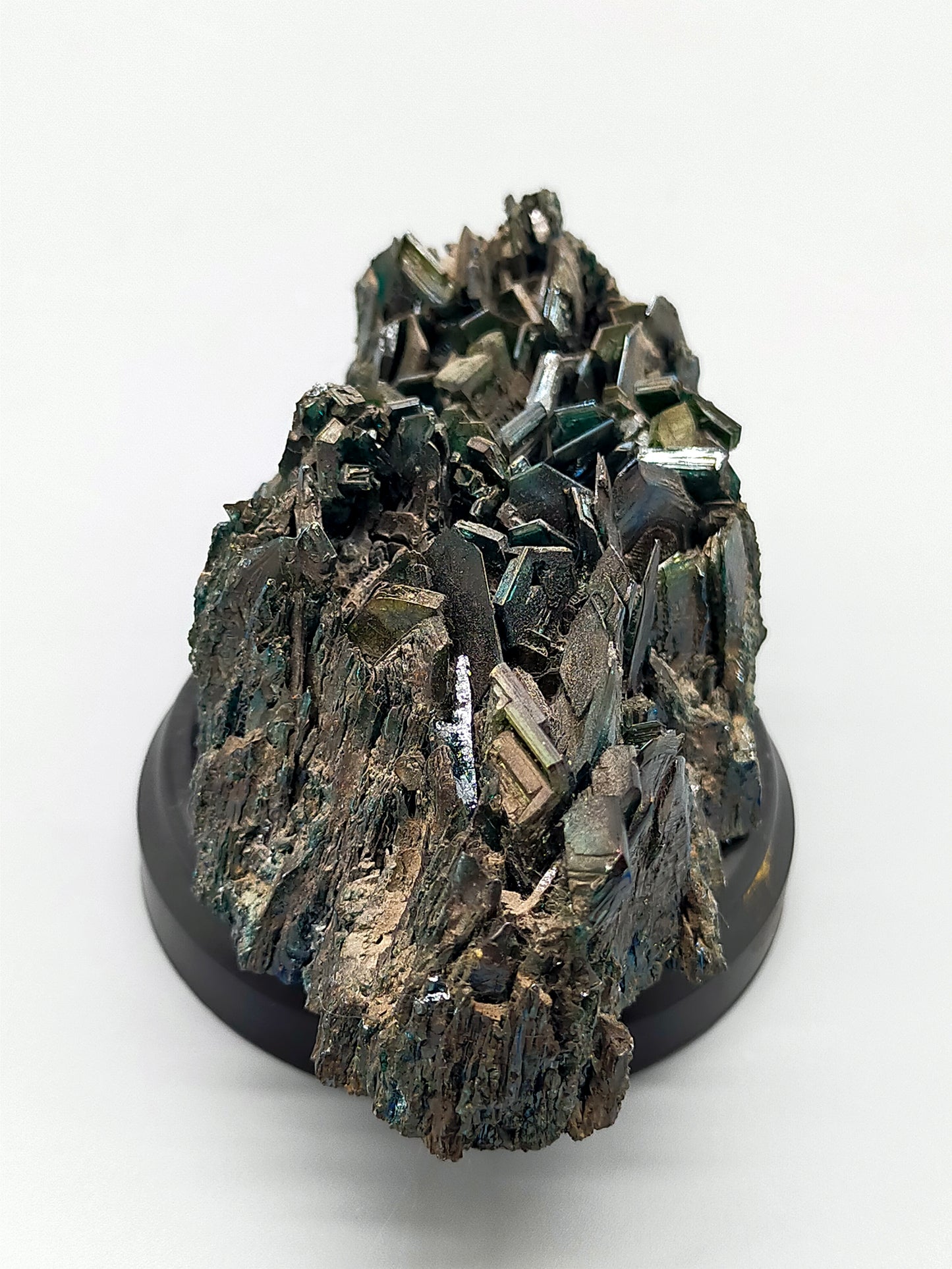 Schillernde Karborund Kristall Stufe Farbenprächtiges Mineral