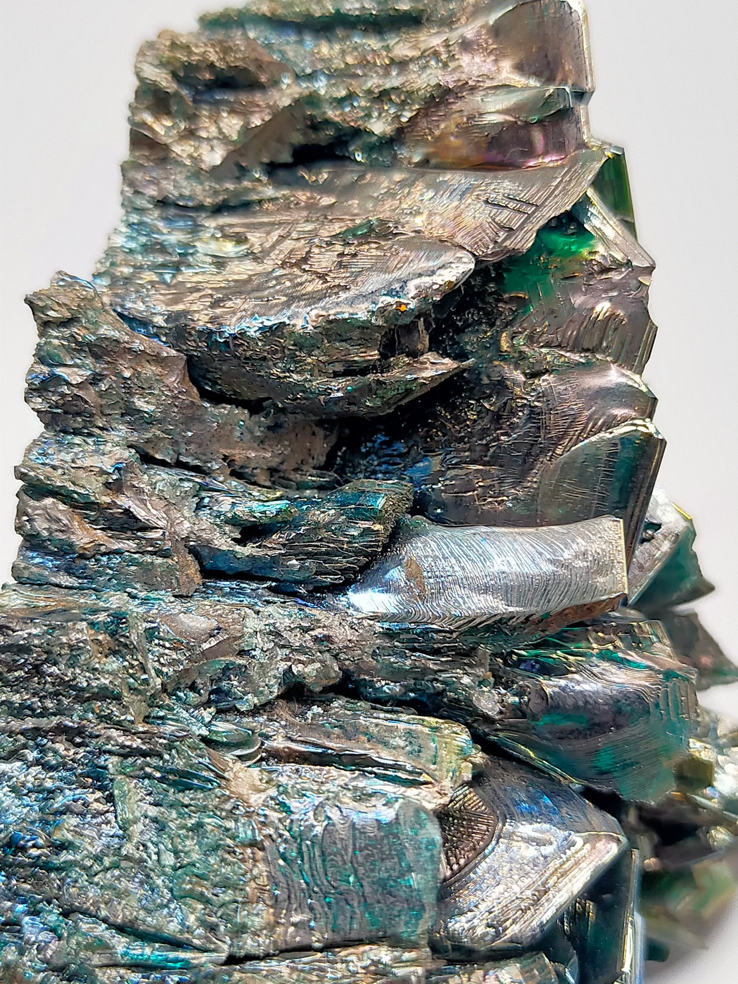 Schillernde Karborund Kristall Stufe Farbenprächtiges Mineral