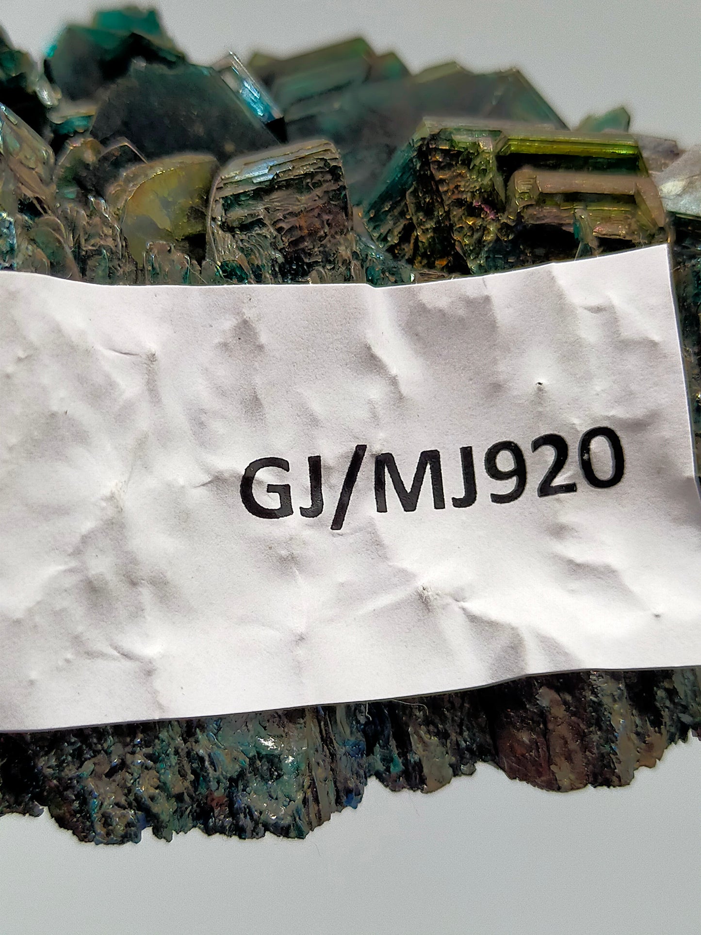 Schillernde Karborund Kristall Stufe Farbenprächtiges Mineral