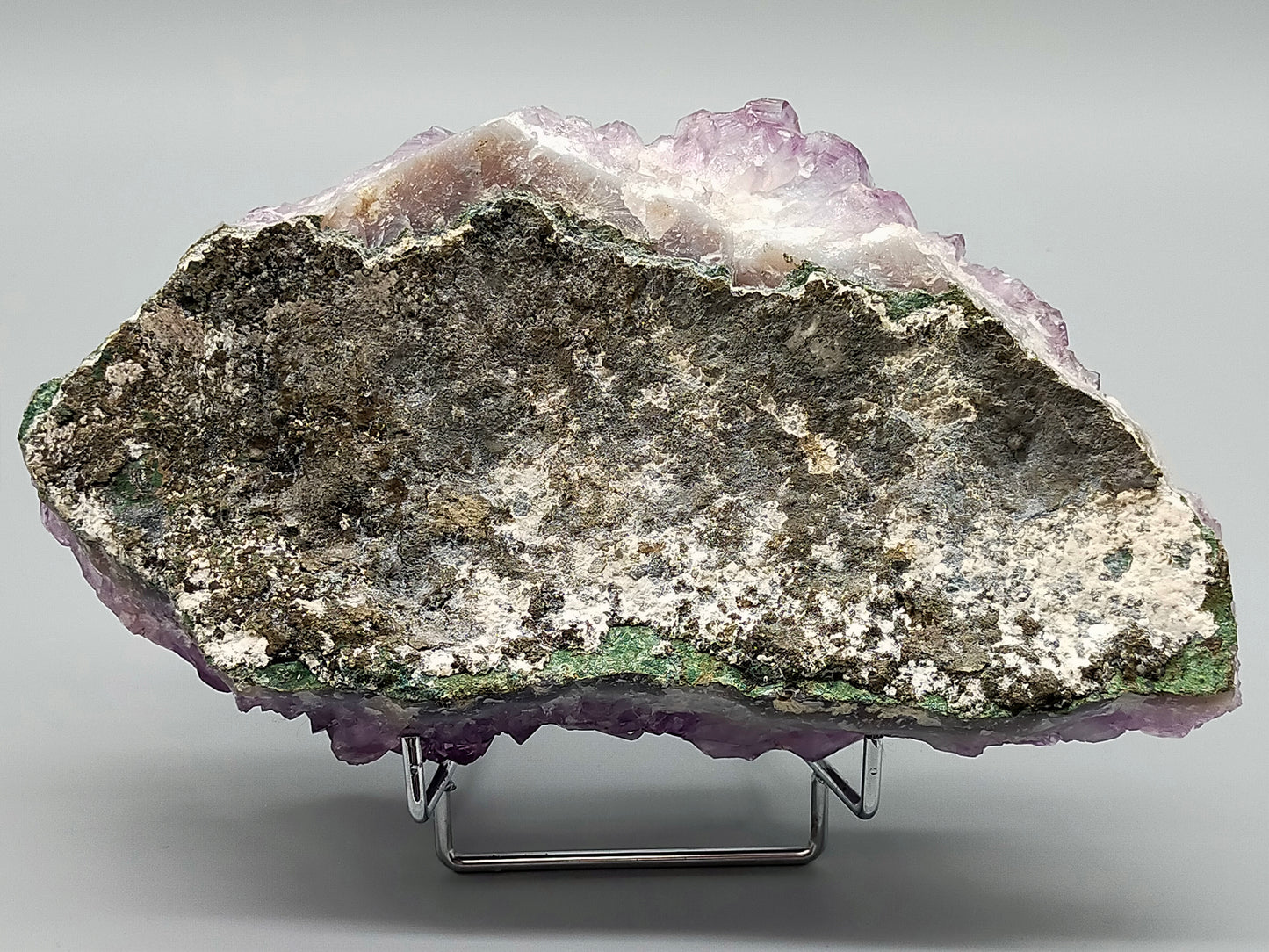 Prachtvolle Amethyst Druse Große Kristallstufe in intensivem Violett