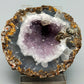 Eindrucksvolle Amethyst Geode Naturkristall mit Calcit-Einschluss
