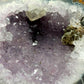 Eindrucksvolle Amethyst Geode Naturkristall mit Calcit-Einschluss
