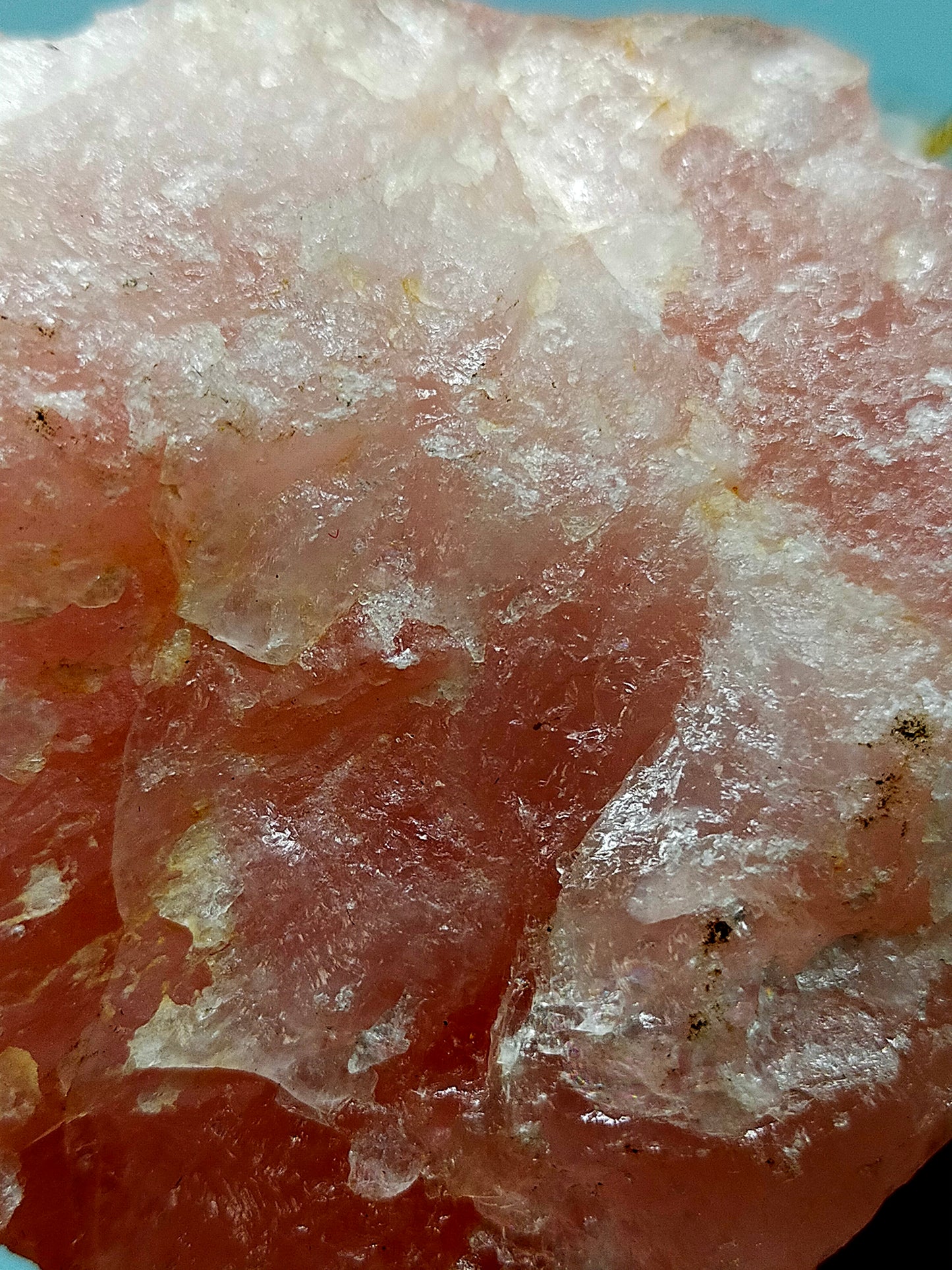Edelstein Baum aus Rosenquarz und Granat Kunstvolle Handarbeit