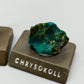 Exklusives Set aus 6 edlen Edelsteinen & Mineralien auf Sockel