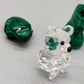 Konvolut Tierfiguren aus Kristall und Malachit 9 teiliges Set