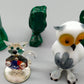 Konvolut Tierfiguren aus Kristall und Malachit 9 teiliges Set