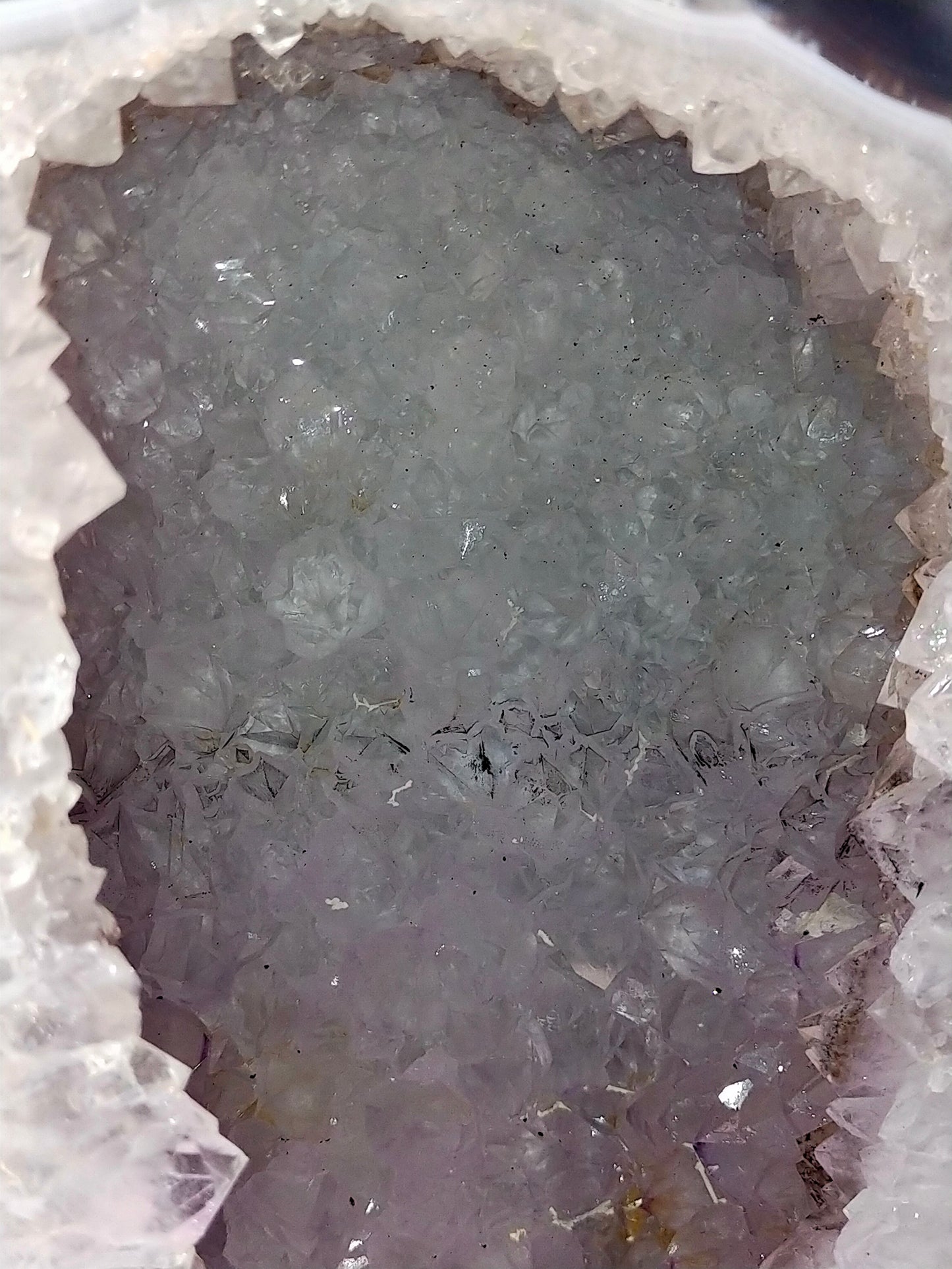 Wunderschöne Amethyst Druse Naturbelassener Kristall Geode