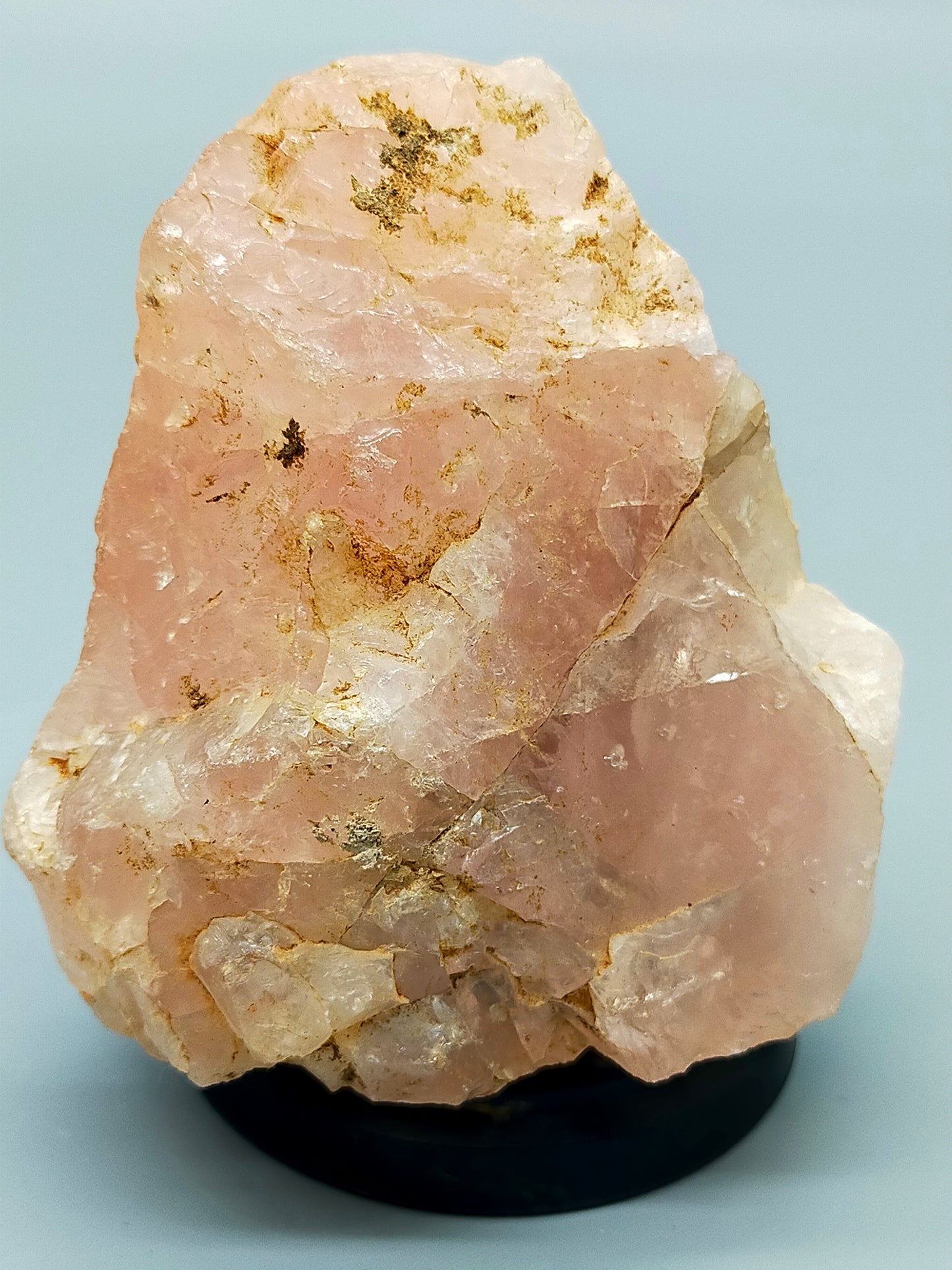 Natürlicher Rosenquarz Rohstein Mineralien Kristall