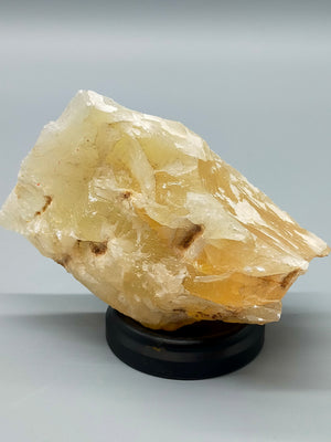 Natur Honigkalzit Rohstein Eindrucksvolles Mineral