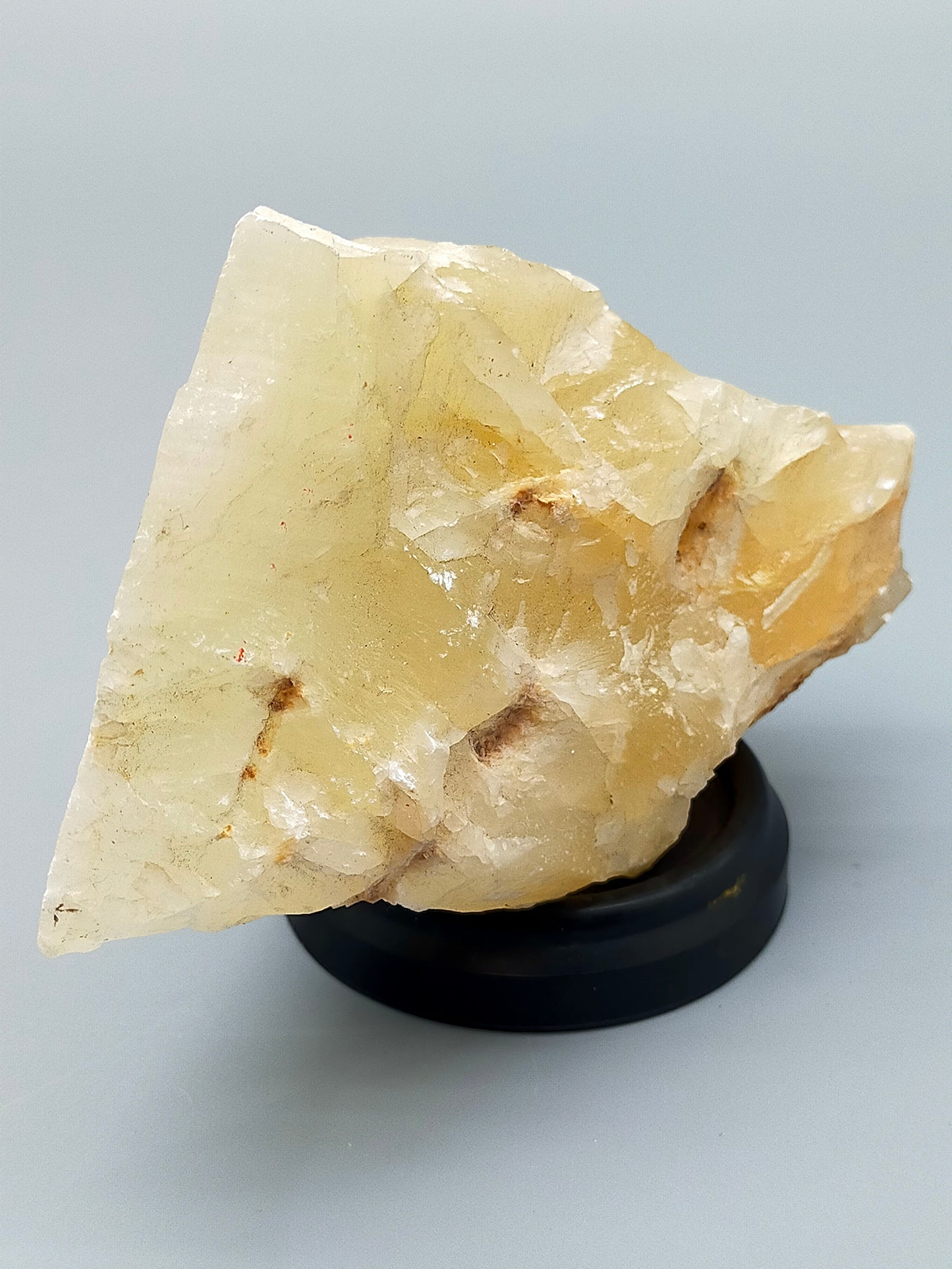 Natur Honigkalzit Rohstein Eindrucksvolles Mineral