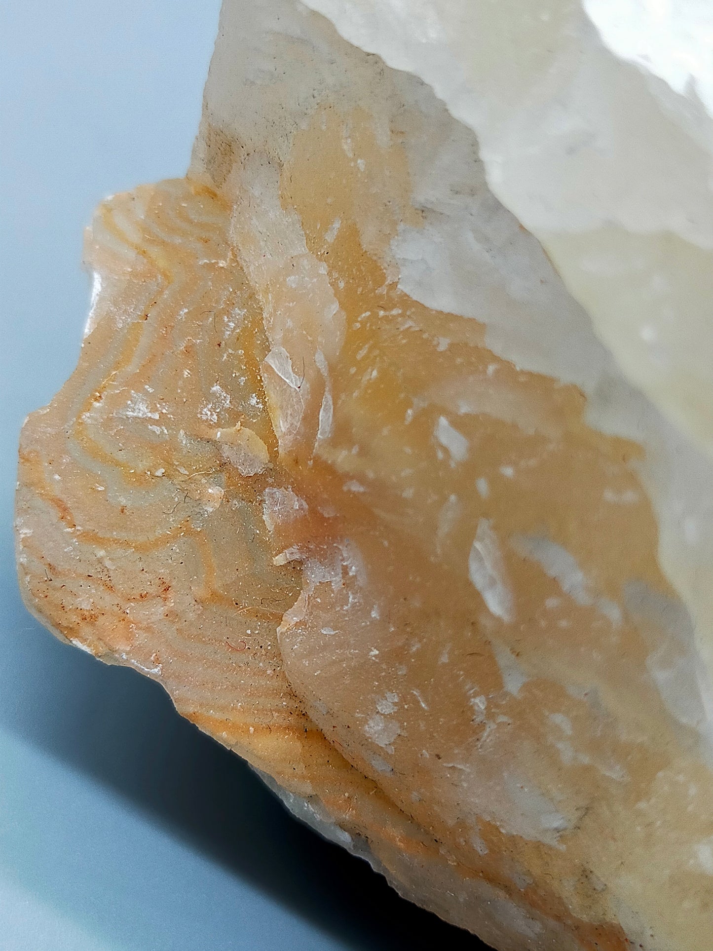 Natur Honigkalzit Rohstein Eindrucksvolles Mineral