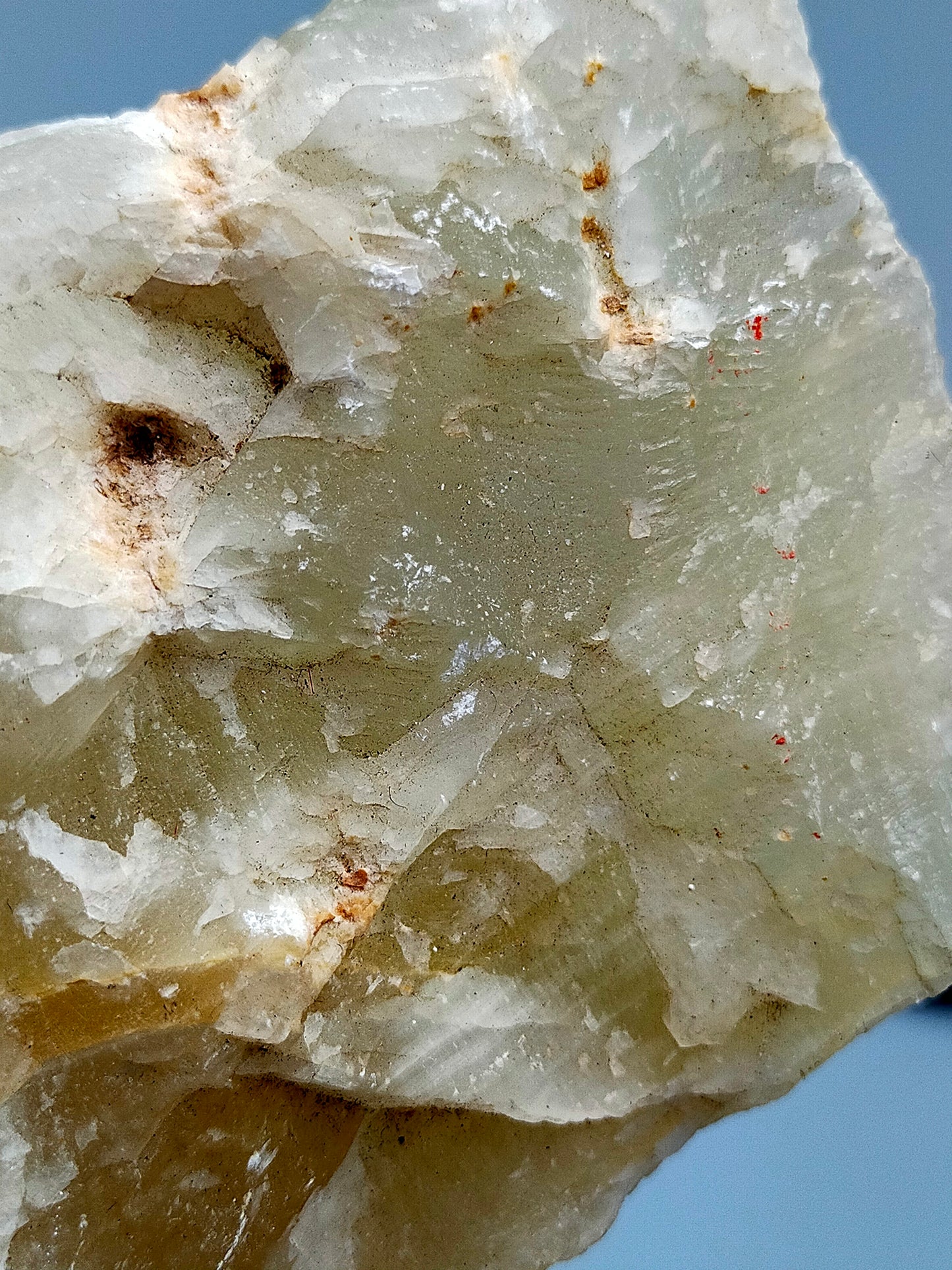 Natur Honigkalzit Rohstein Eindrucksvolles Mineral