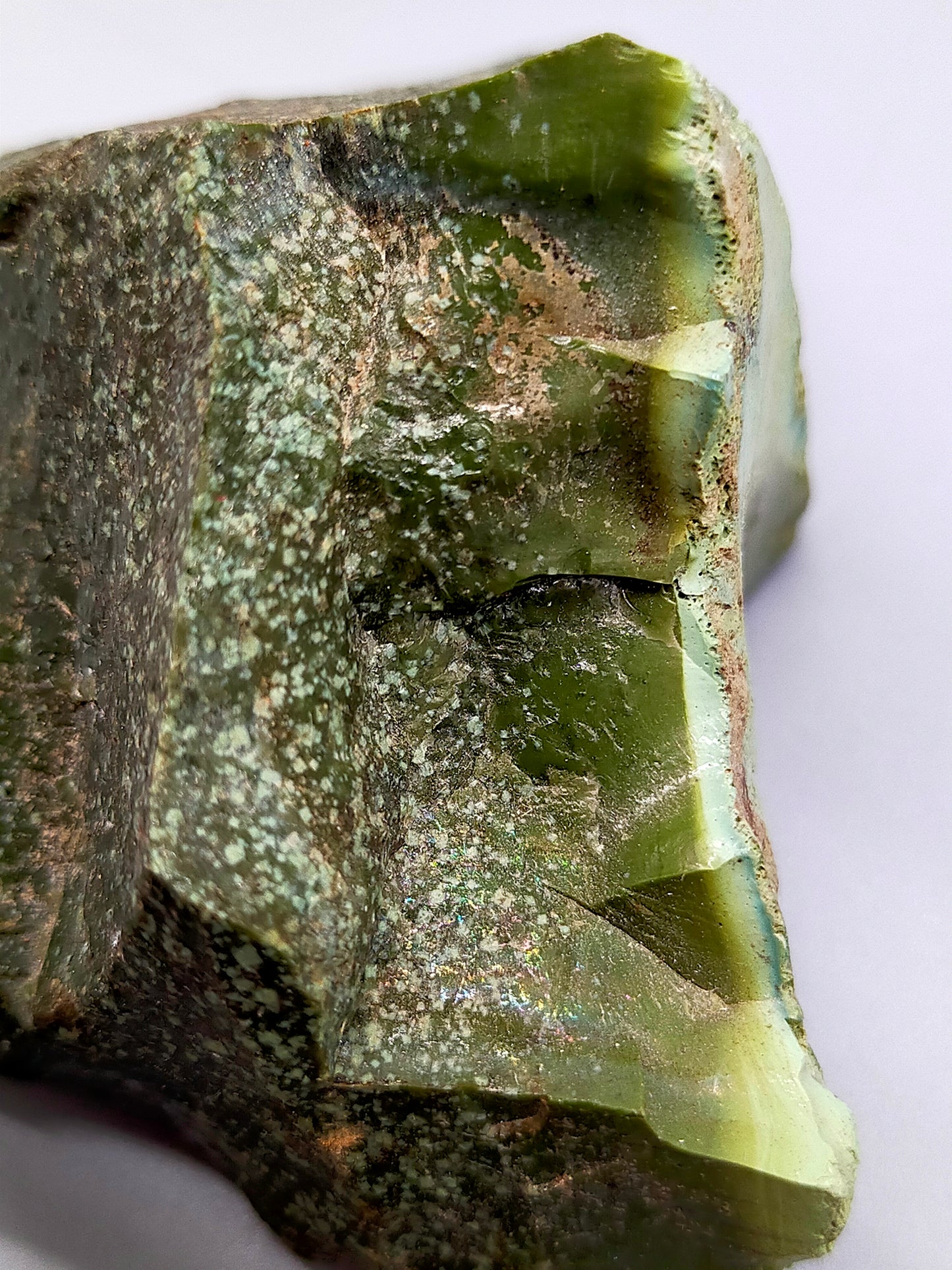 Grüner Schlackenstein Rohstein