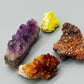 Exklusive Mineralien set 4tlg Amethyst Schwefel