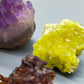 Exklusive Mineralien set 4tlg Amethyst Schwefel