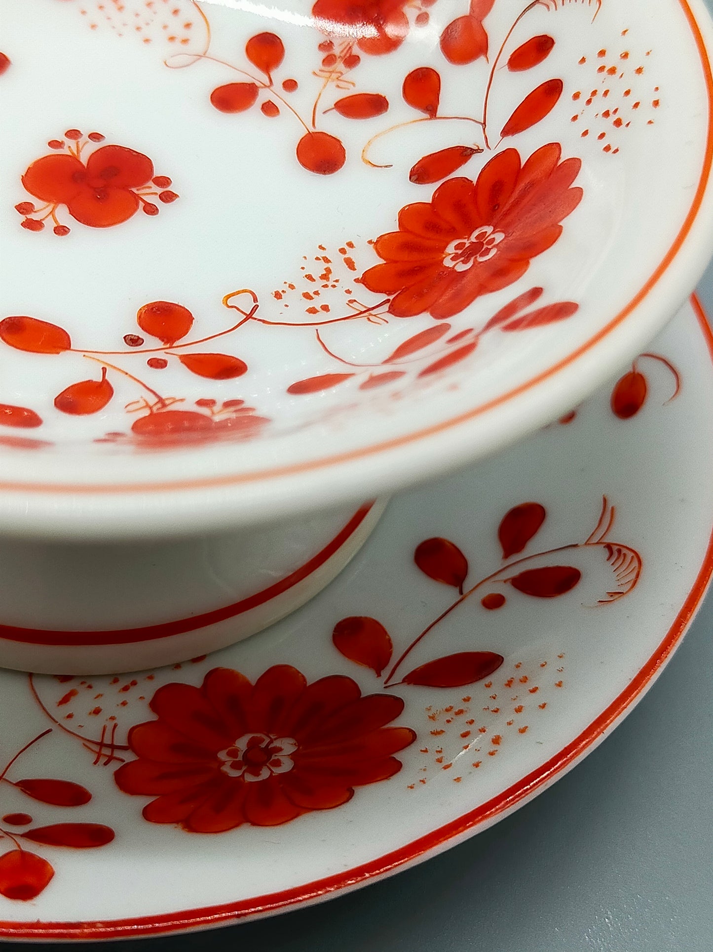 Antike J&C Bavaria Porzellan Tasse Meissen Handgemalt