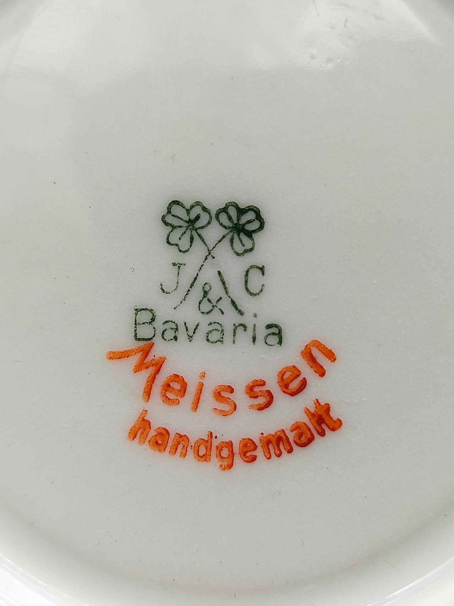 Antike J&C Bavaria Porzellan Tasse Meissen Handgemalt