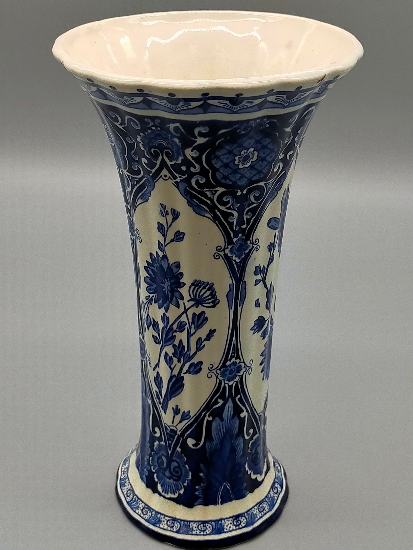 Antike Klassisches Delfts Blauw Petrus Vase