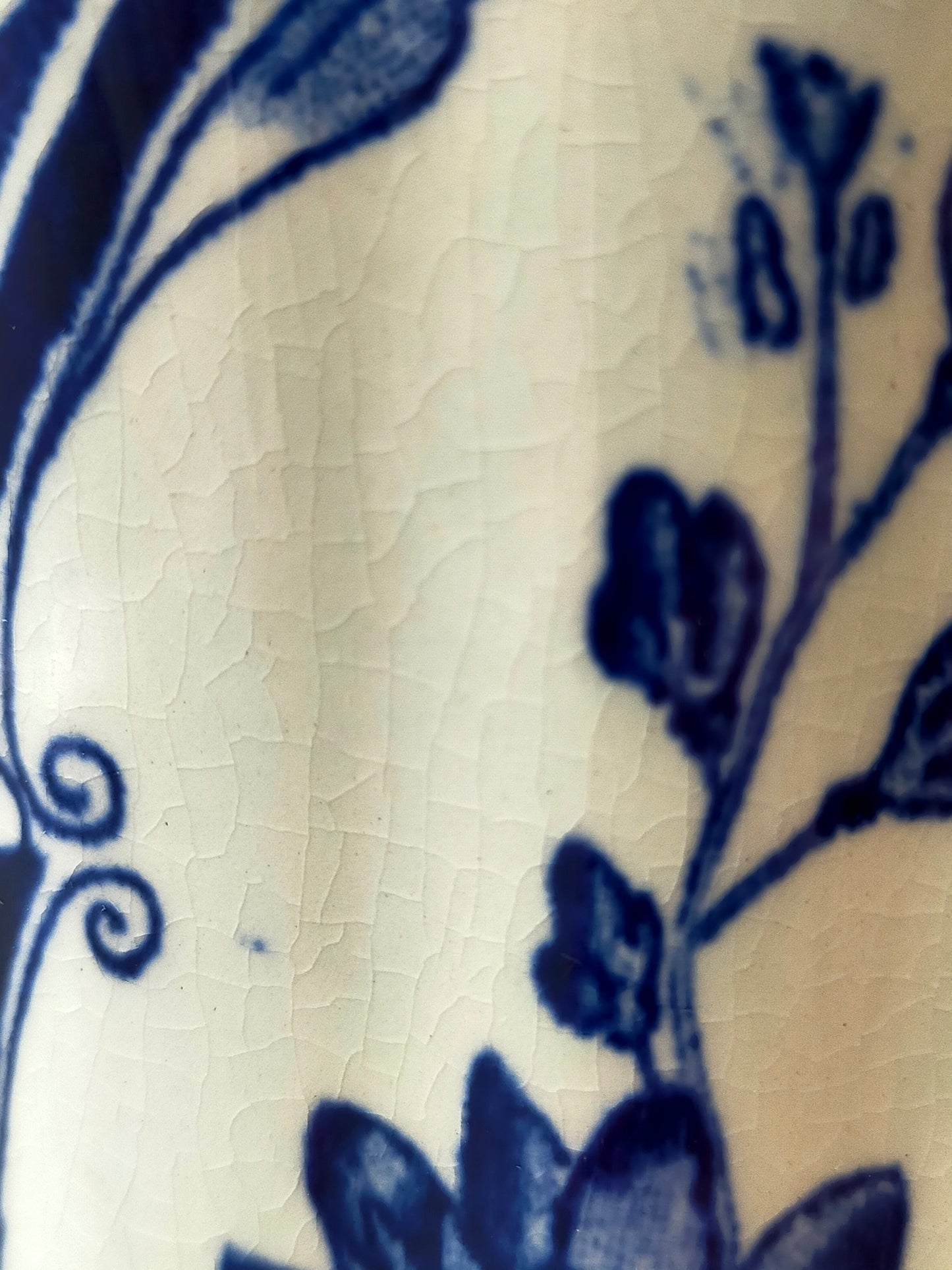 Antike Klassisches Delfts Blauw Petrus Vase
