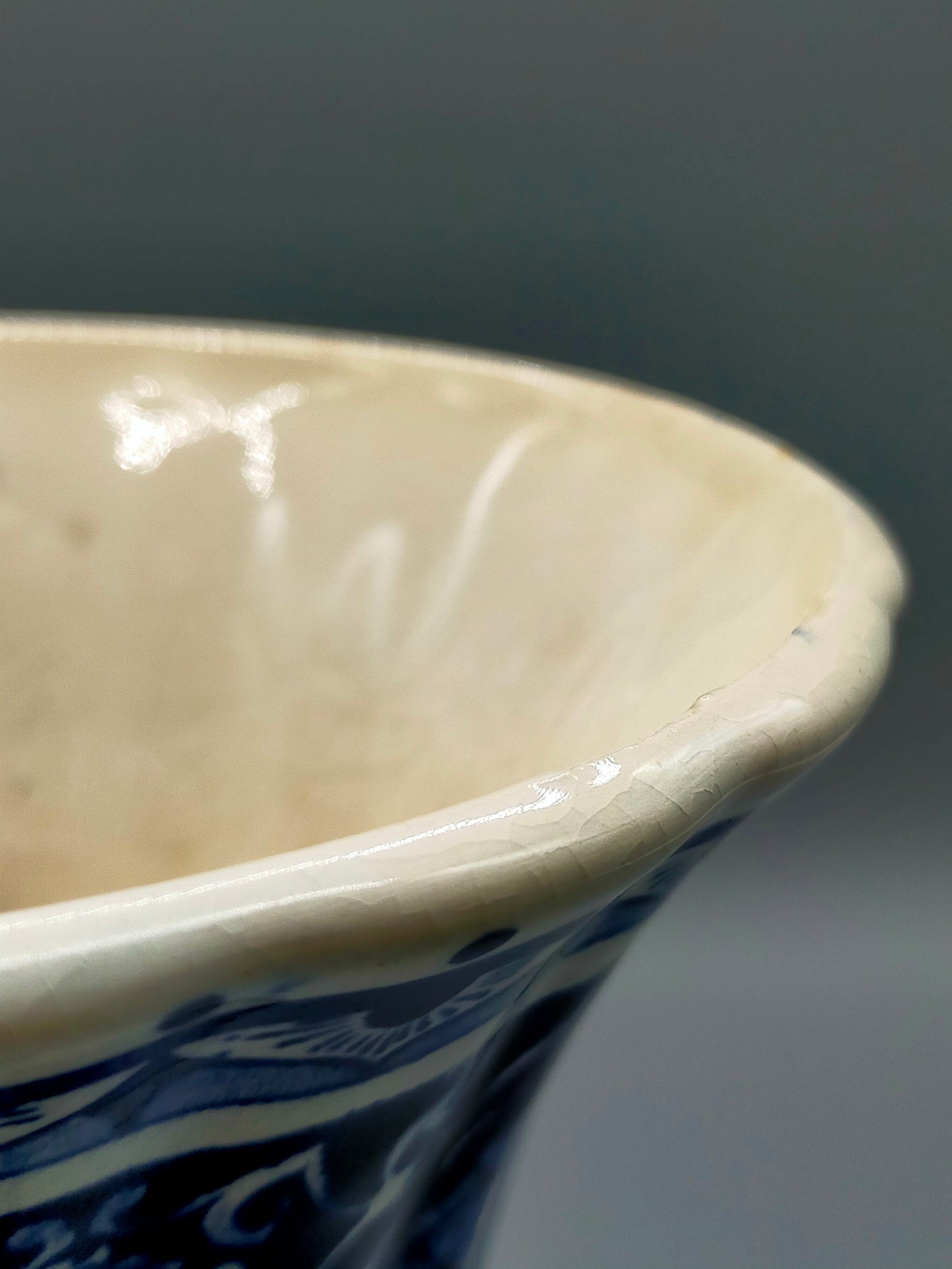 Antike Klassisches Delfts Blauw Petrus Vase