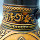 Rustikaler Gerz W. Germany Krug Detailreicher Schenkkrug mit Zinndeckel