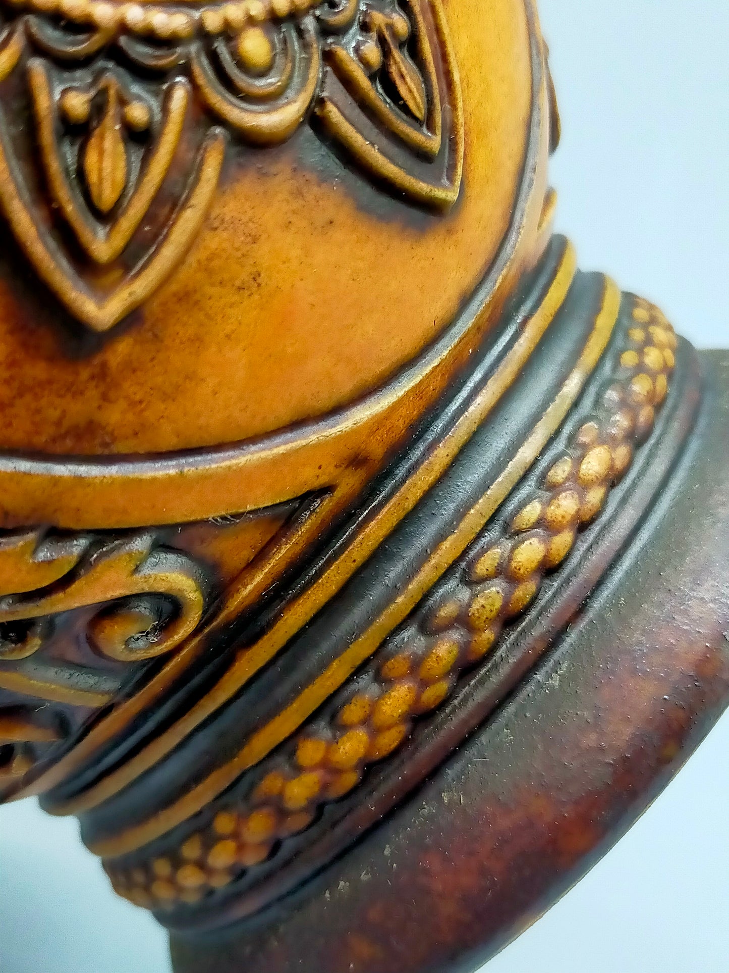 Rustikaler Gerz W. Germany Krug Detailreicher Schenkkrug mit Zinndeckel