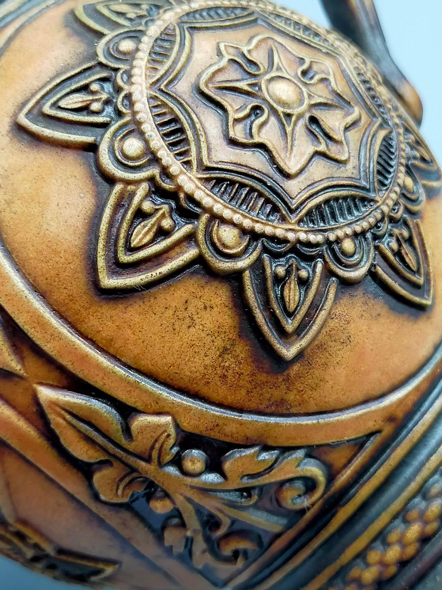 Rustikaler Gerz W. Germany Krug Detailreicher Schenkkrug mit Zinndeckel