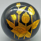 Asiatische Lackdose mit Golddekor Elegante Schmuckdose mit Lotusmotiv