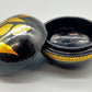 Asiatische Lackdose mit Golddekor Elegante Schmuckdose mit Lotusmotiv