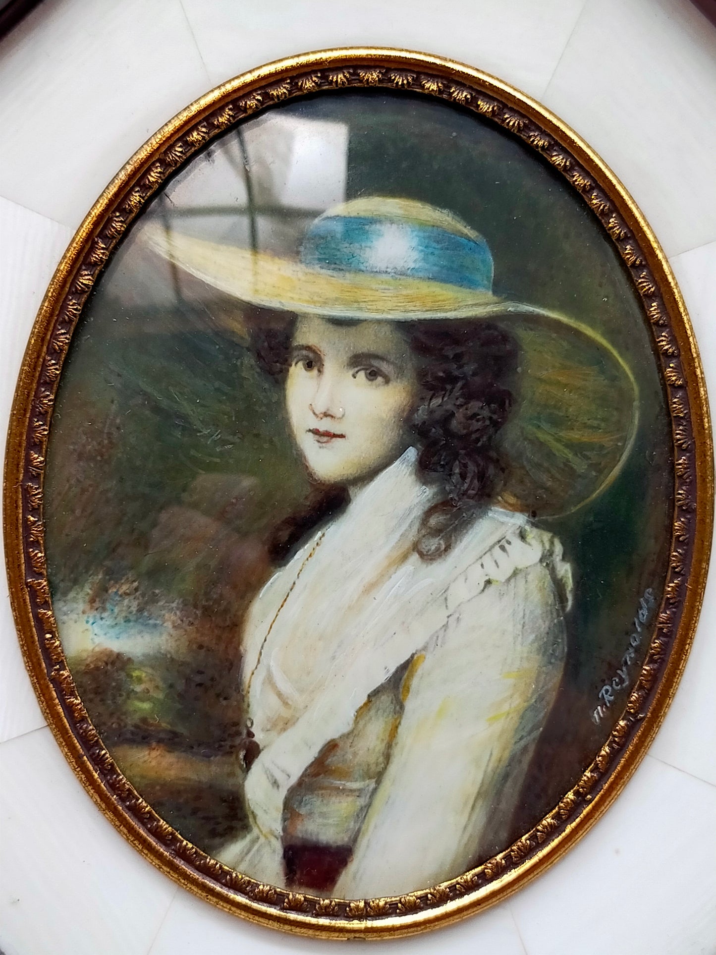 Englische Schule (XVIII)  Countess Spencer Miniaturporträt