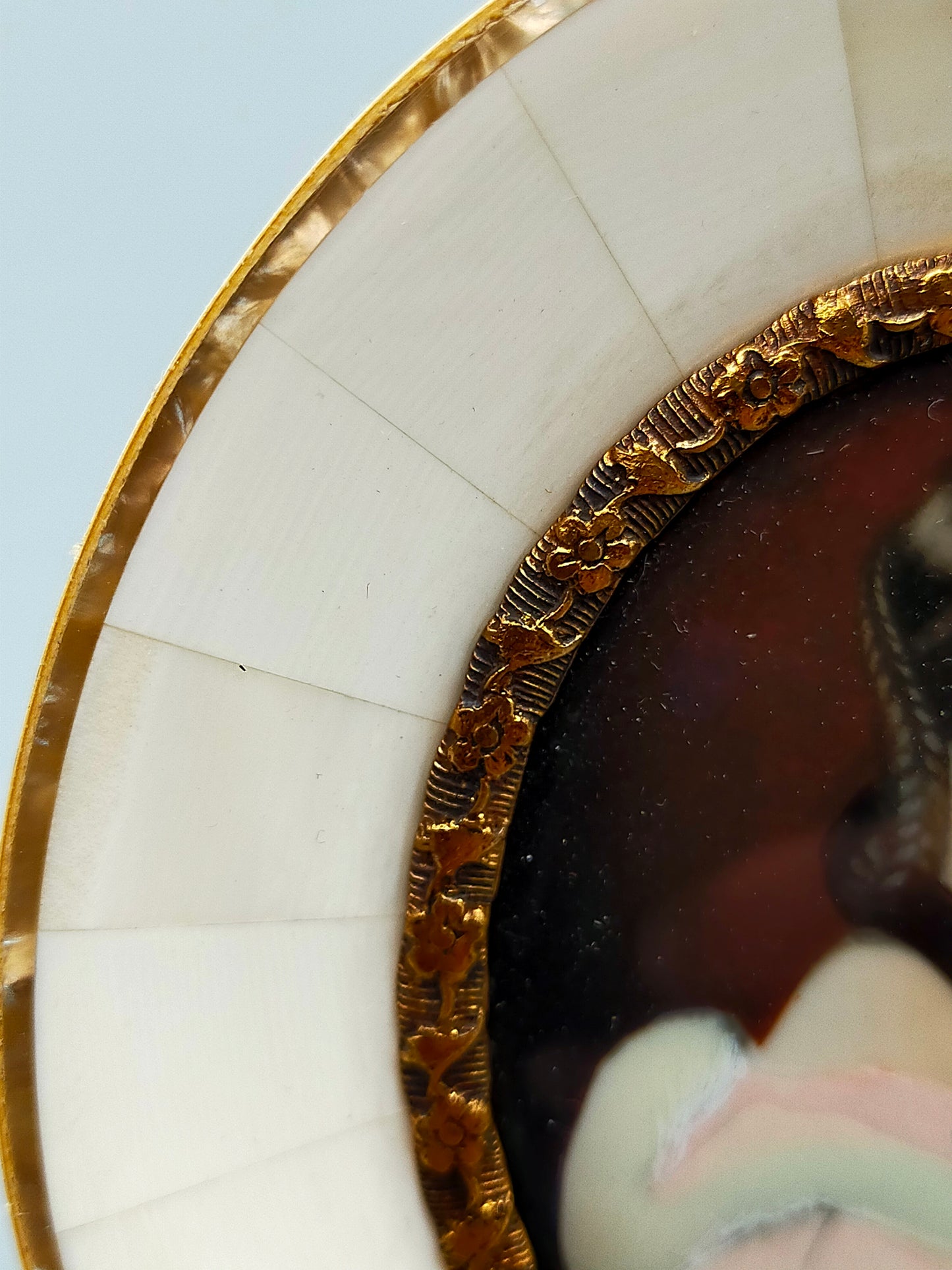 Miniatur Porträt Lady Jane Erskine nach Joseph Stieler – Prunkrahmen