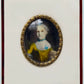 Europäische Schule (XVIII) Porträt Miniatur einer Dame Gemälde